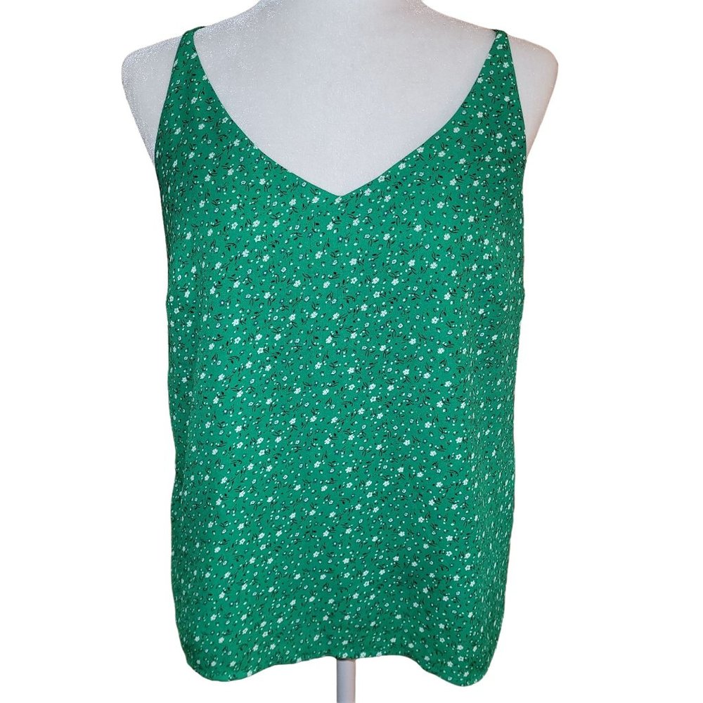 Banana Republic Women's Size Small Vintage Floral Dressy Tank Spaghetti Strap - Picture 1 of 10